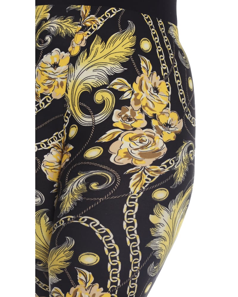 Gold printed leggings clearance